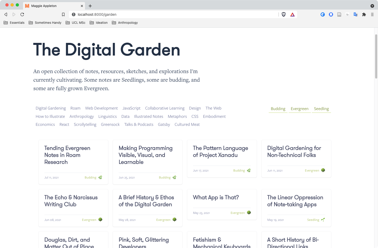 A screenshot of this website rendered in a browser