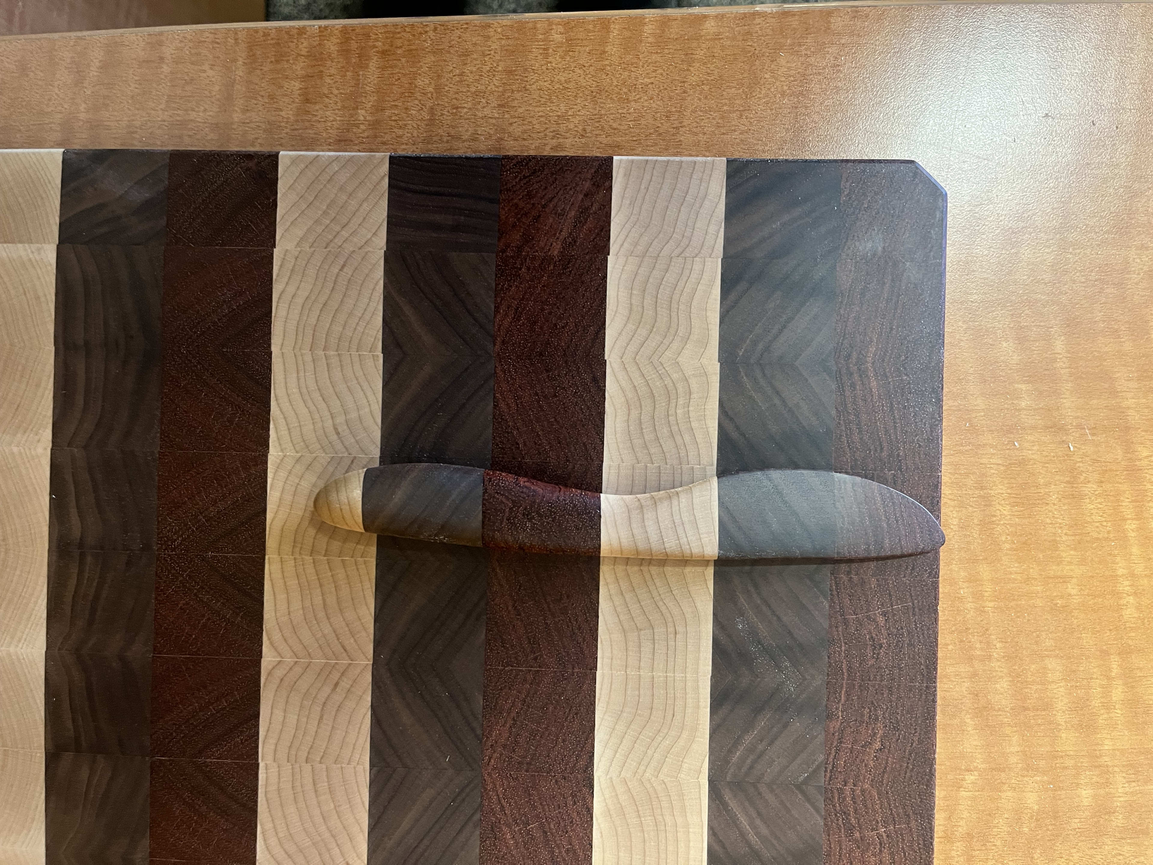 Walnut, Cherry & Maple End-grain Chopping Block thumbnail 2