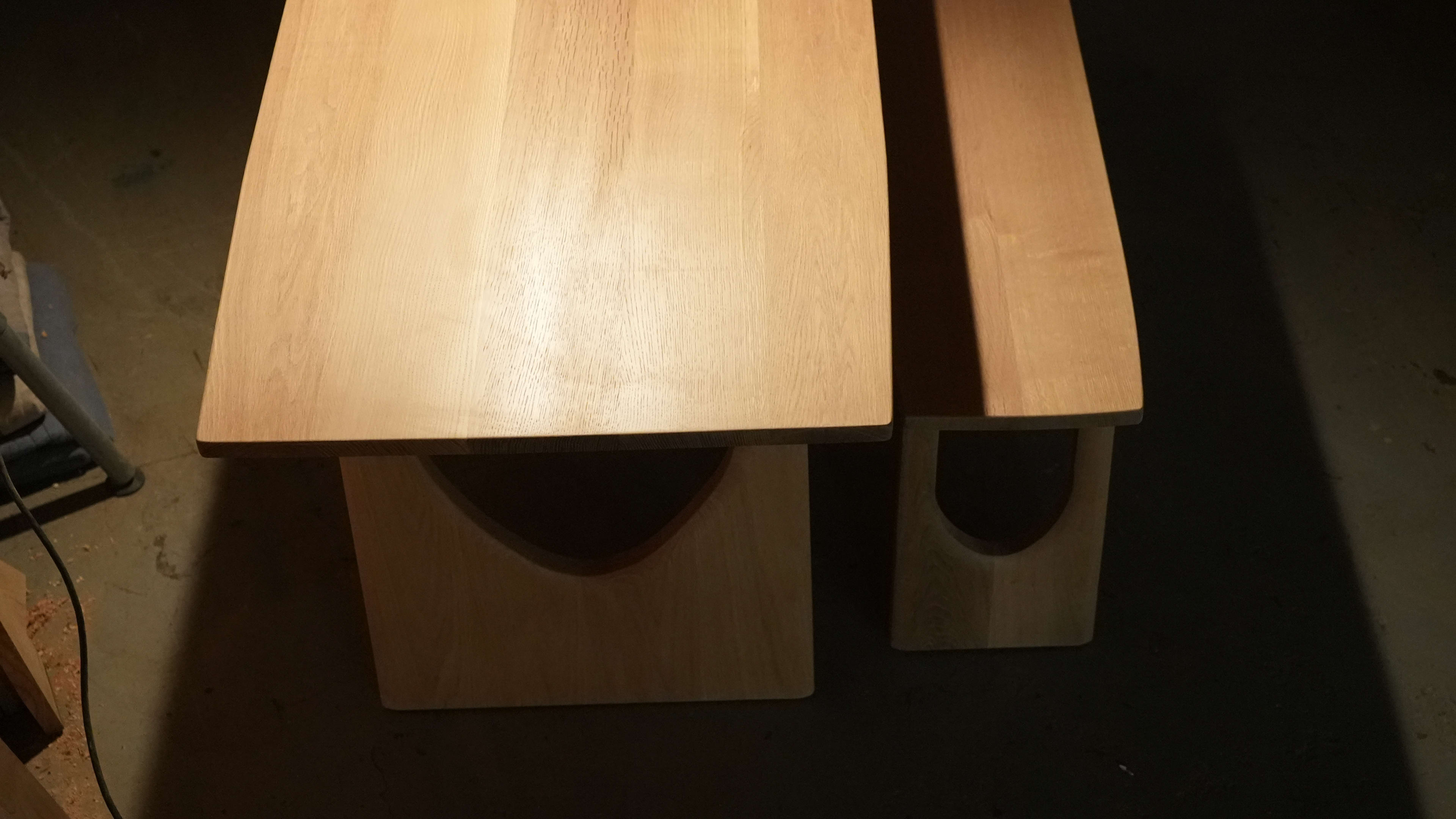 The White Oak Arches Dining Table thumbnail 6