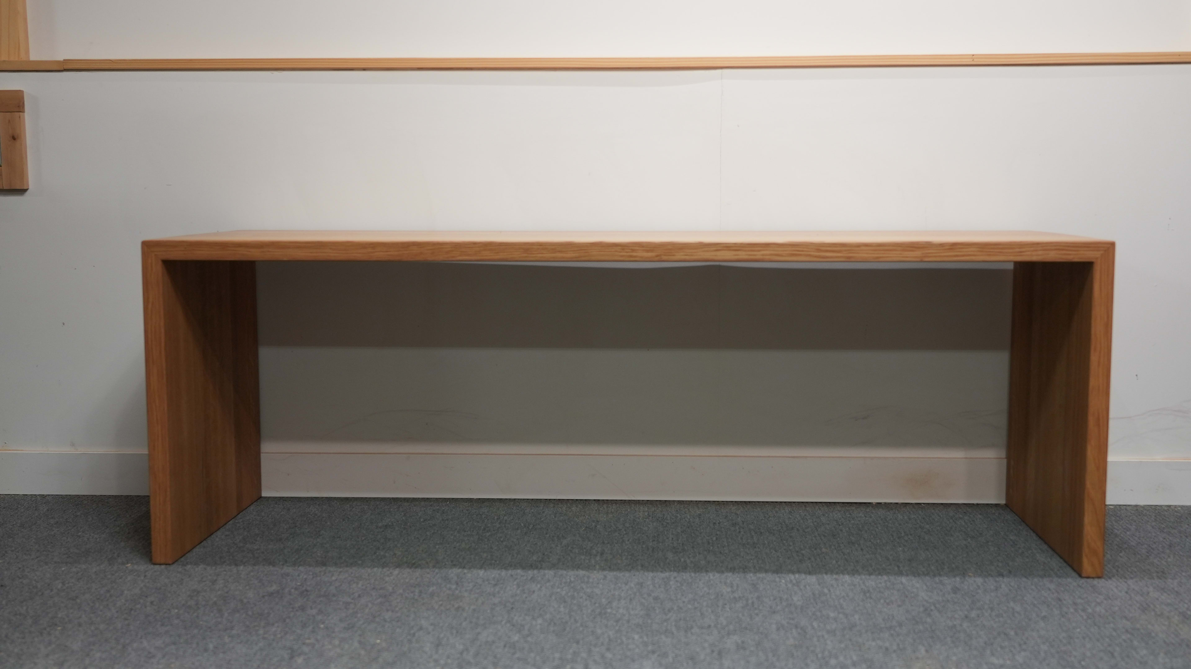 White Oak Waterfall Bench thumbnail 3