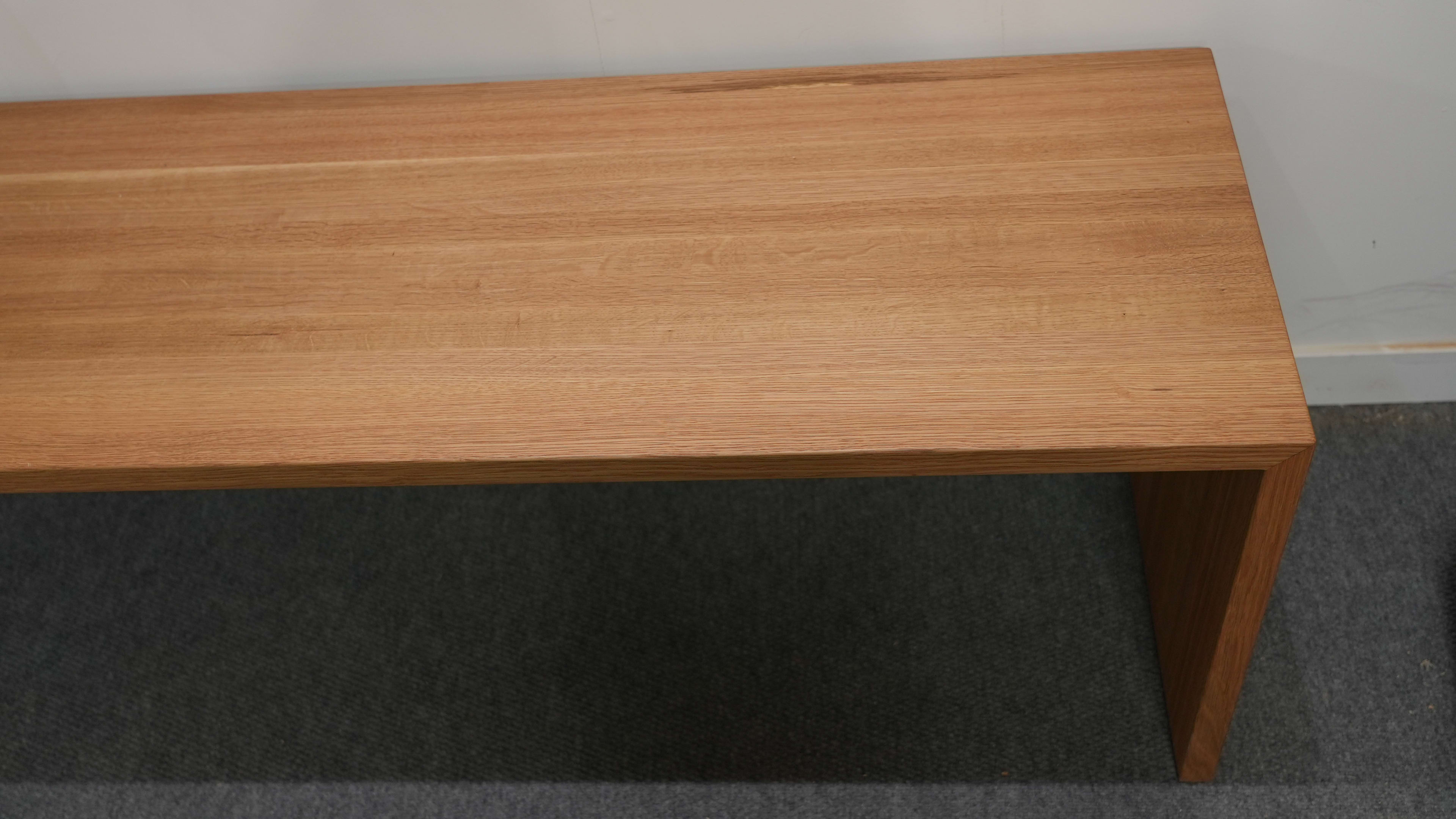 White Oak Waterfall Bench thumbnail 6