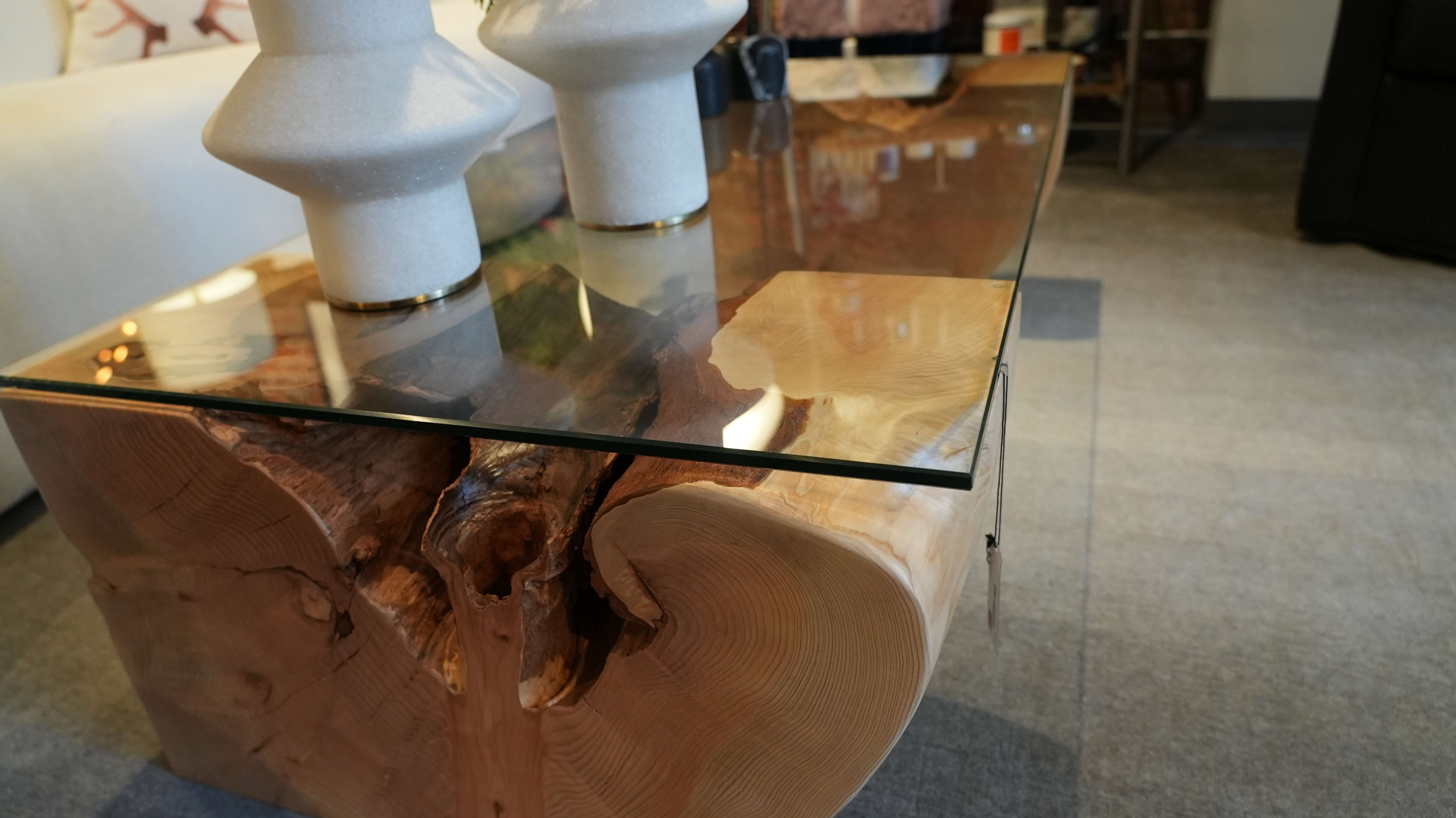 Cedar Stump Coffee Table thumbnail 2