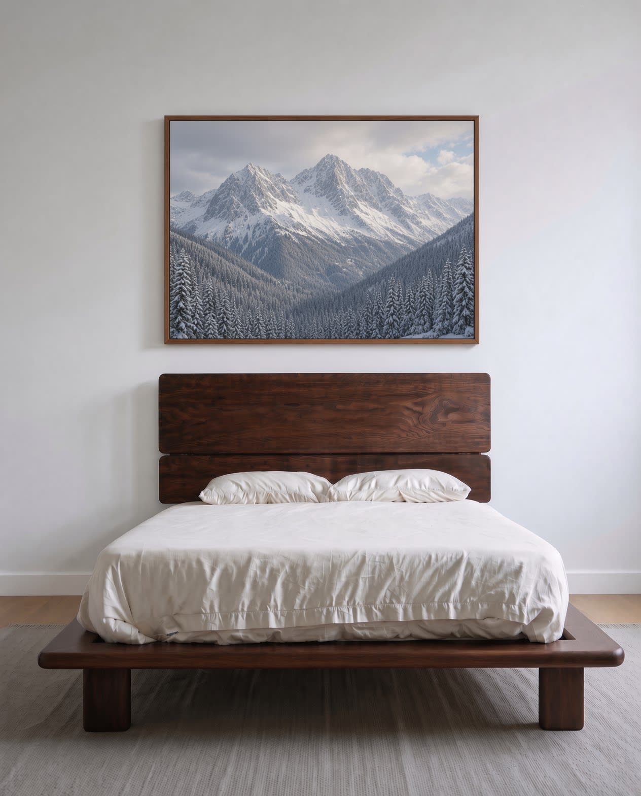 Black Walnut Platform Bedframe