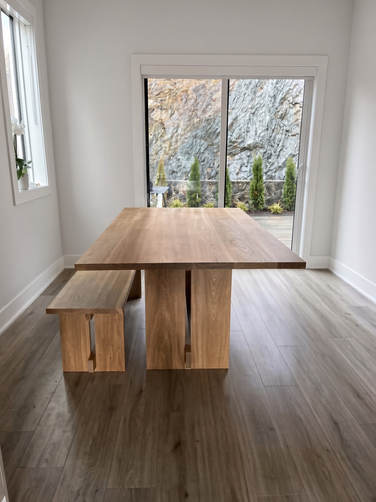 White Oak Trestle & Beam Dining Table