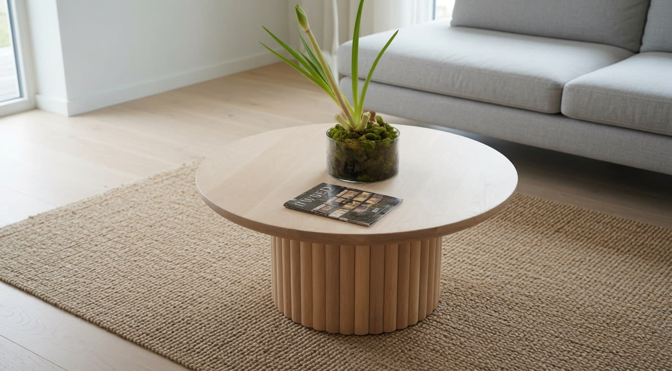 Northern Birch Round Coffee Table - Image 1