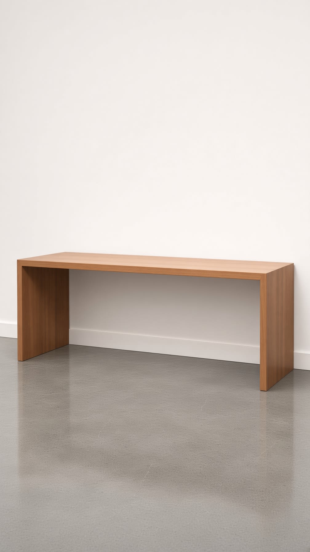 White Oak Waterfall Bench