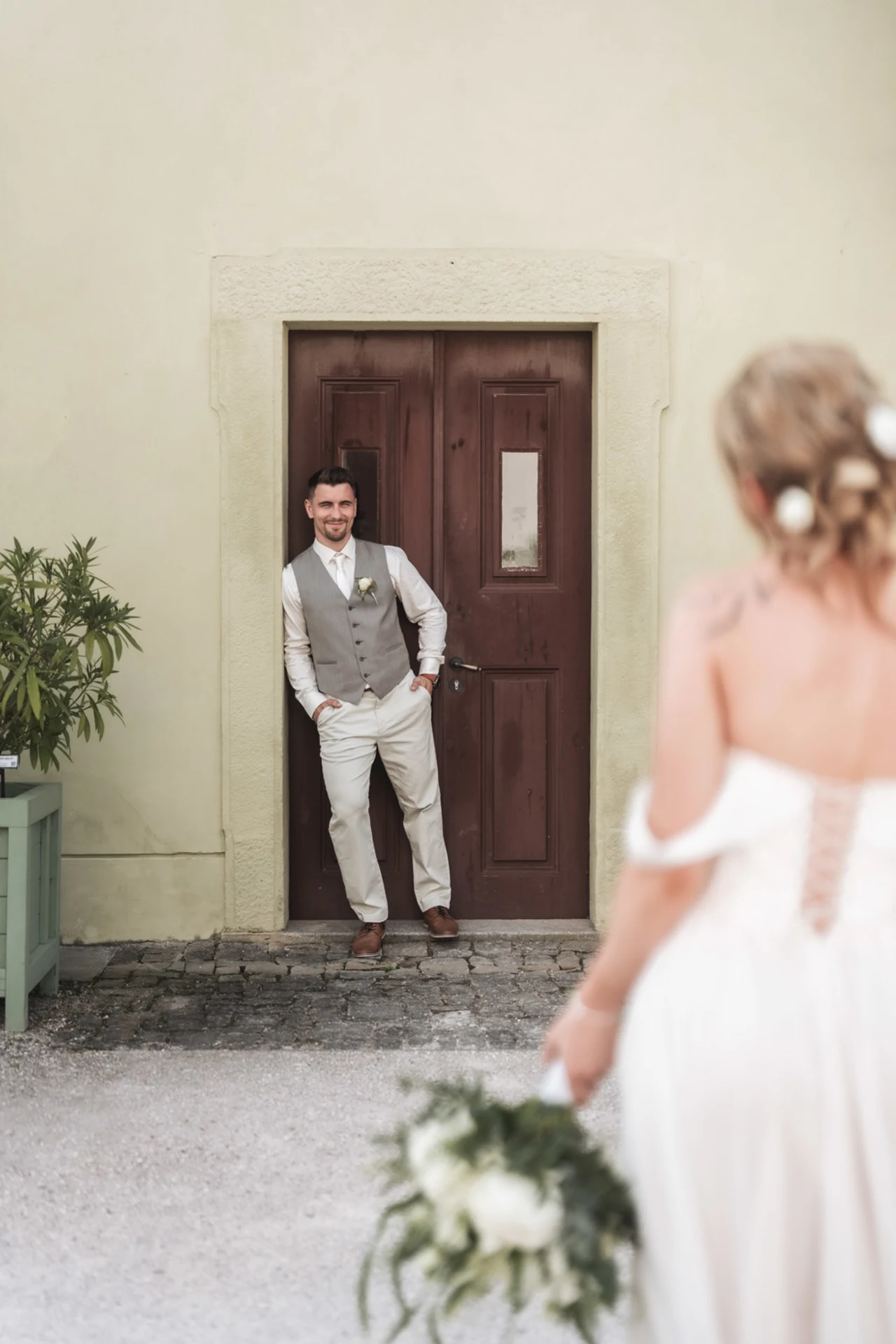 Svatební portréty novomanželů - Tereza & Oldřich - Chalupa Lavender, Kuks