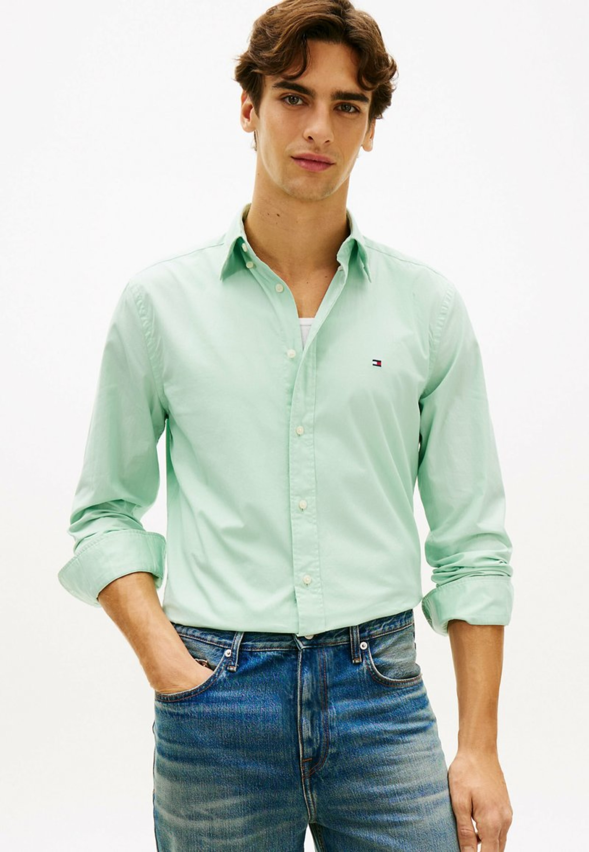 Tommy Hilfiger Overhemd - Crushed Mint — vista 2