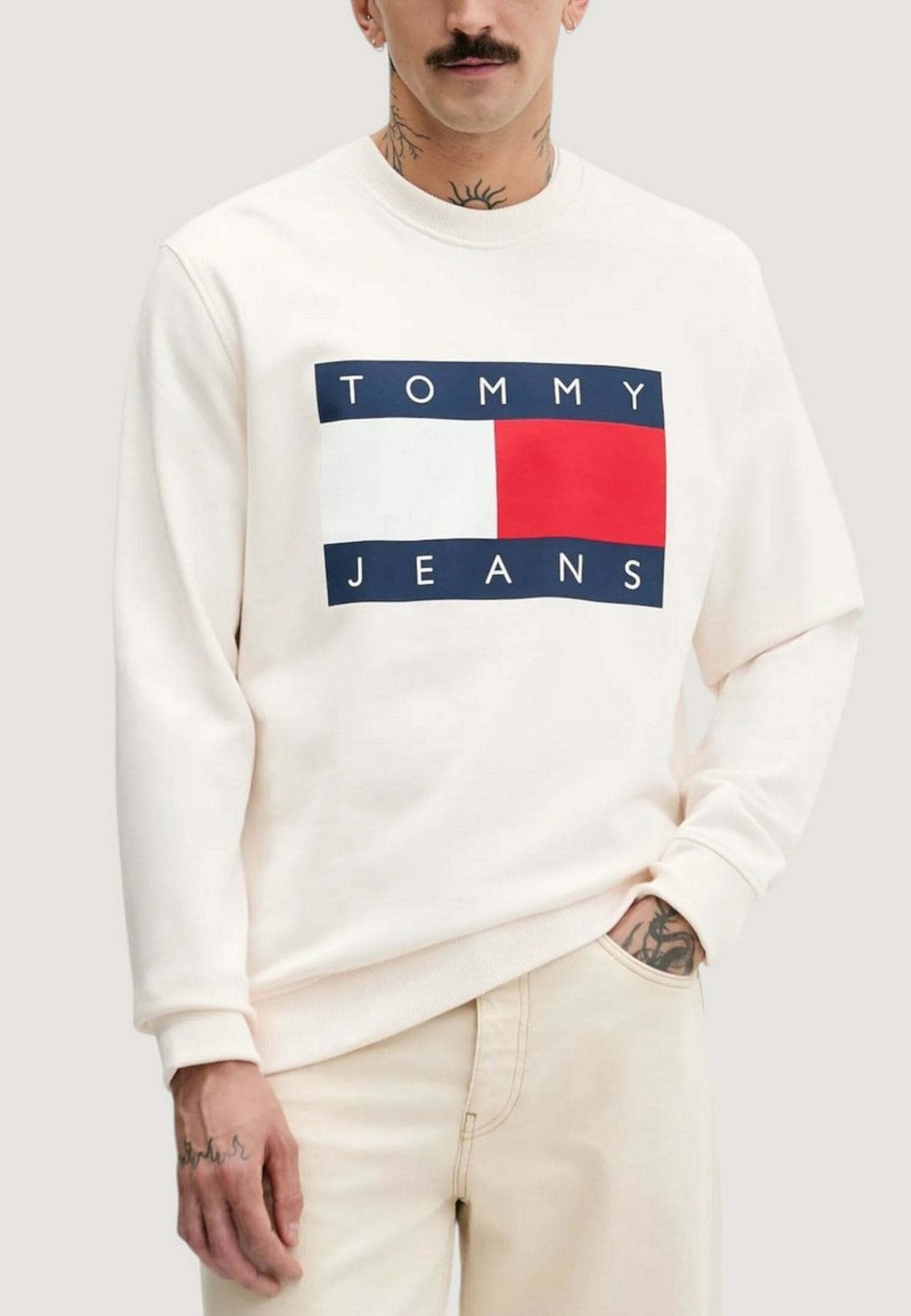 Tommy Jeans Sweater - Sour Cream