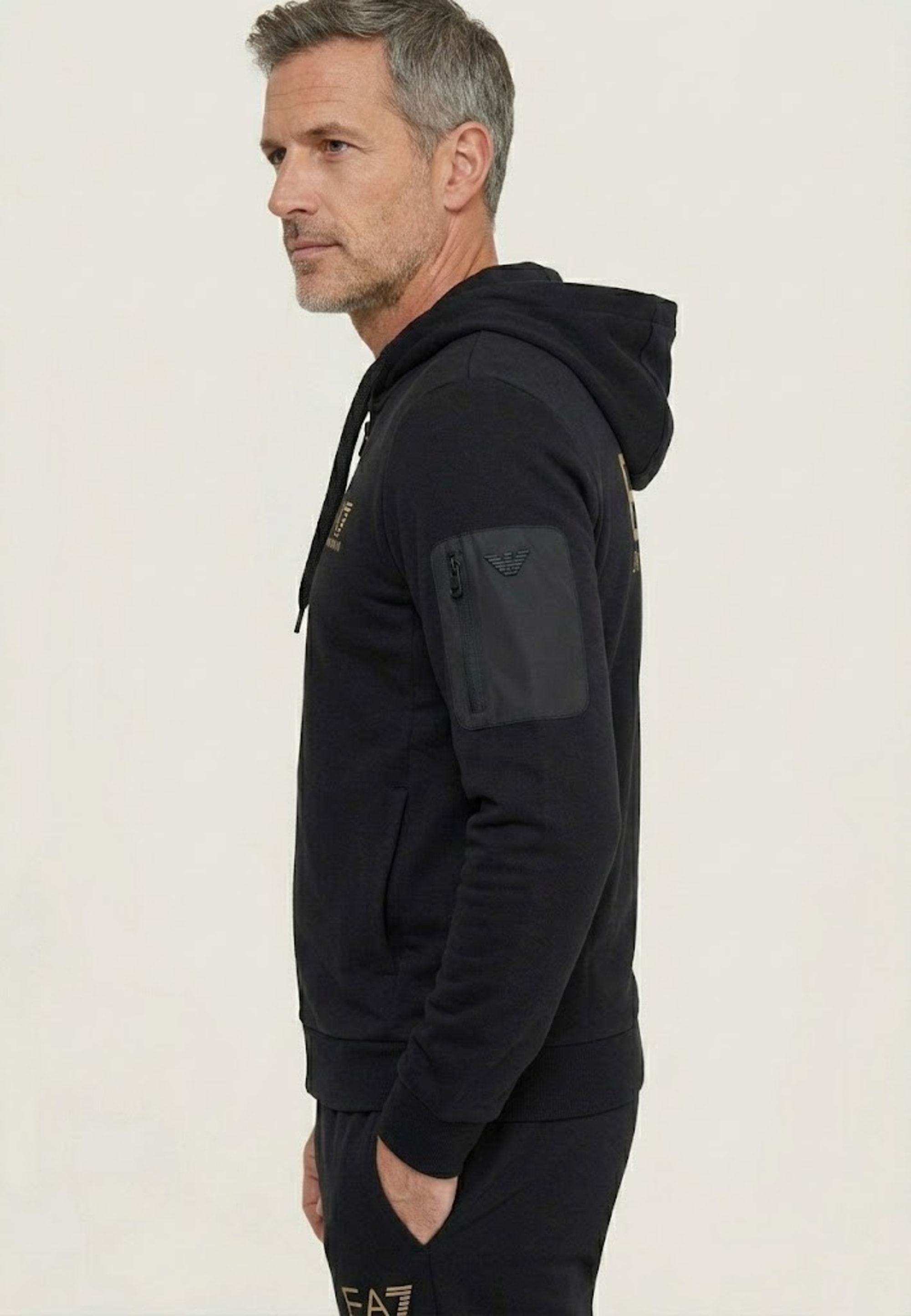 EA7 Emporio Armani Chándal - Negro — vista 2