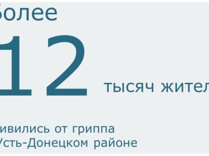 Прививки от гриппа в Усть-Донецком районе