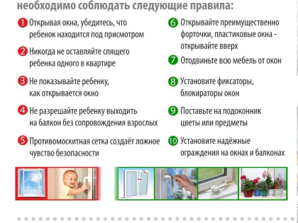 Защитите детей от открытых окон