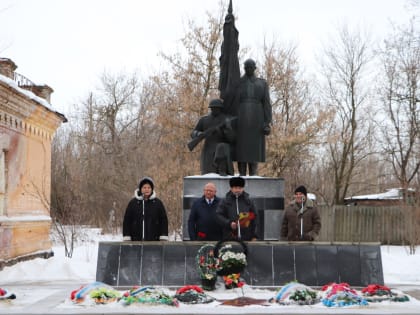 Митинг, посвященный освобождению станции Красновка