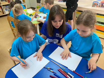 Молодогвардейцы Ростова-на-Дону провели творческий урок в детском саду