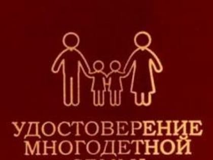 Новые правила выдачи удостоверений для многодетных семей