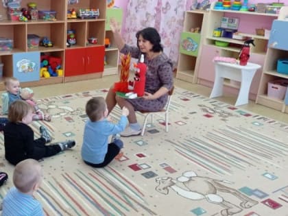 День рождения огнетушителя у малышей в «Лазорике».