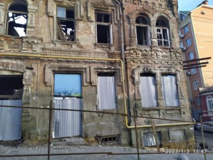 Ростовские власти "надежно законсервировали" исторический дом Гудермана