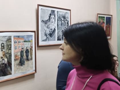В Молодежном Центре Таганрога прошел вернисаж «Чеховские герои»