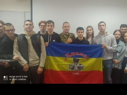 Студенты ВИТИ НИЯУ МИФИ встретились с участником СВО волгодонцем Алексеем Неополькиным