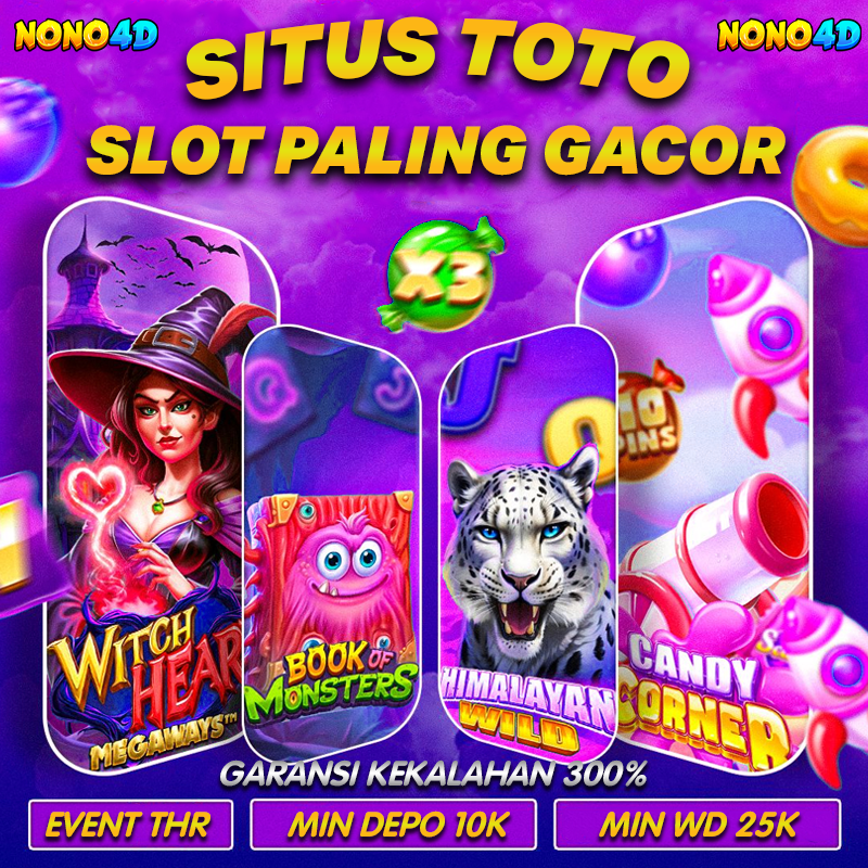 Nono4D: Situs Slot Gacor Stabil dengan Akses Cepat & Peluang Maxwin Harian