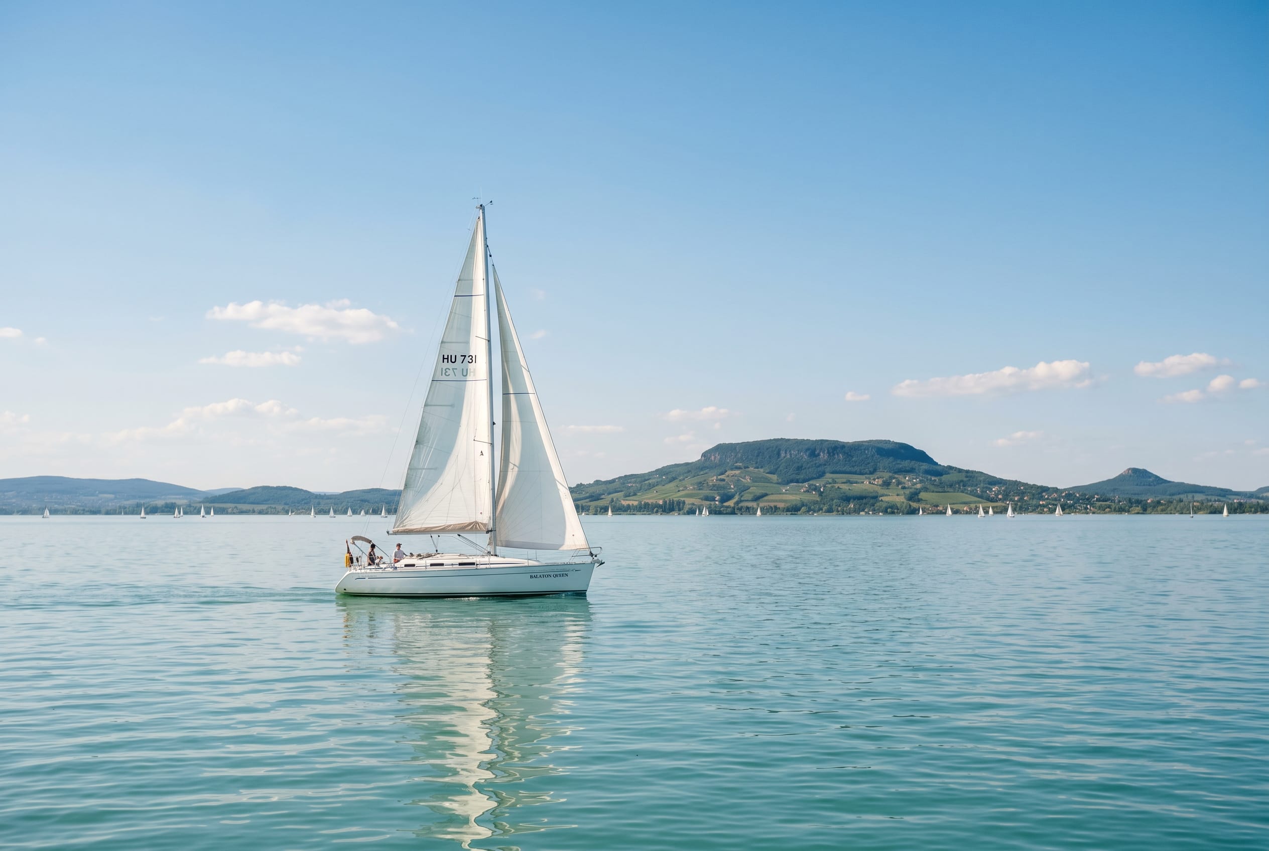 Sailing on Lake Balaton