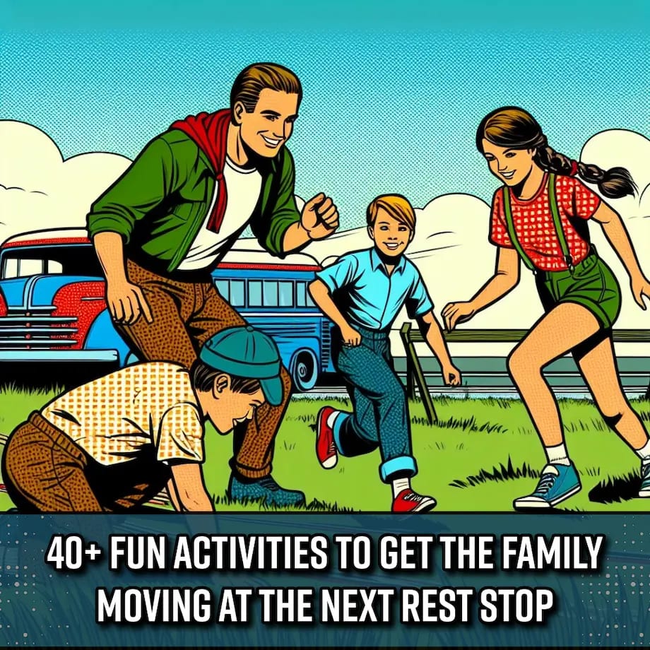 40+ Fun Activities to Get The Family Moving At The Next Rest Stop