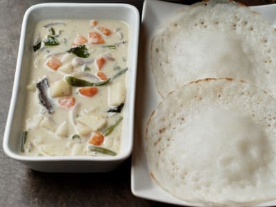 Appam with Stew