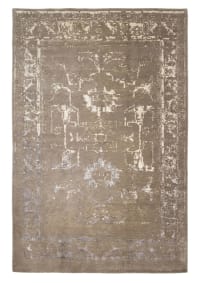Modern Distressed Grey Rug