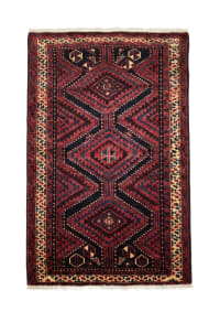 Vintage Turkmen Shiraz Qashqai Burgundy