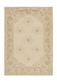 Aubusson Floral Medallion Ivory
