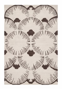 Contemporary Fan Medallion Ivory Taupe