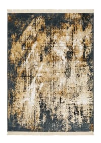 European Abstract Distressed Charcoal