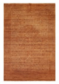 Gabbeh Geometric Grid Brown