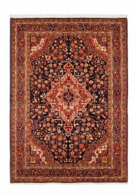 Hamadan Medallion Navy Rose