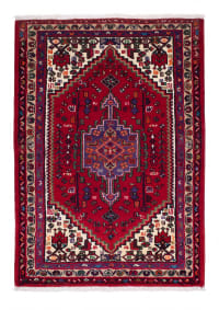 Hamadan Medallion Red Blue
