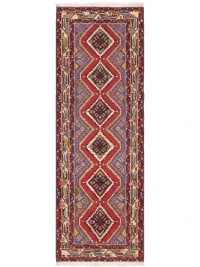 Hamadan Stepped Diamond Red Runner