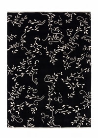 Indo-Nepali Vine Scroll Black