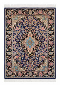 Isfahan Medallion Floral Navy