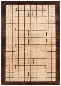 Kazak Linear Grid Ivory
