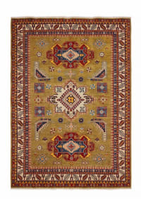 Kazak Medallion Olive Gold