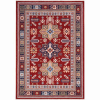 Kazak Tribal Medallion Red