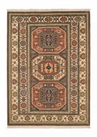 Kazak Triple Medallion Terracotta