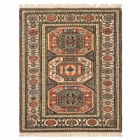 Kazak Triple Medallion Terracotta