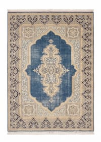 Kerman Medallion Ivory Blue