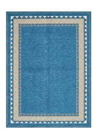 Pakistani Modern Greek Key Blue