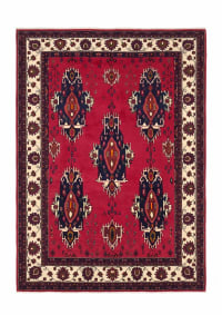 Qashqai Tribal Medallion Crimson