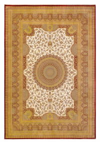 Qum Medallion Ivory Gold