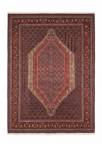 Senneh Medallion Herati Slate Blue