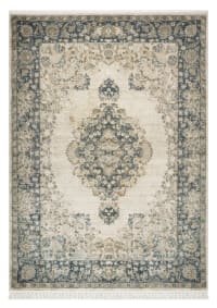 Tabriz Floral Medallion Ivory