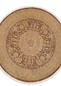 Tabriz Medallion Rosette Mocha